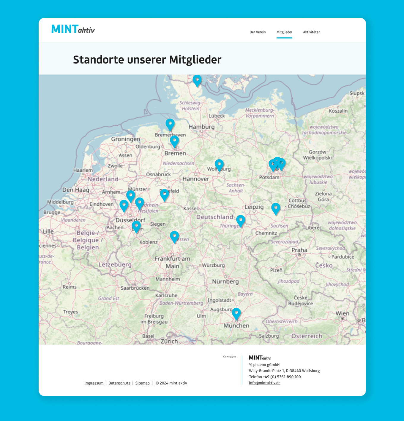 mint-aktiv-karte Screenshot der Website des Projektes